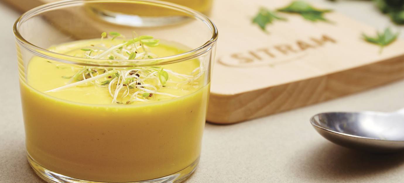 sitram Soupe de carottes gingembre et lait de coco