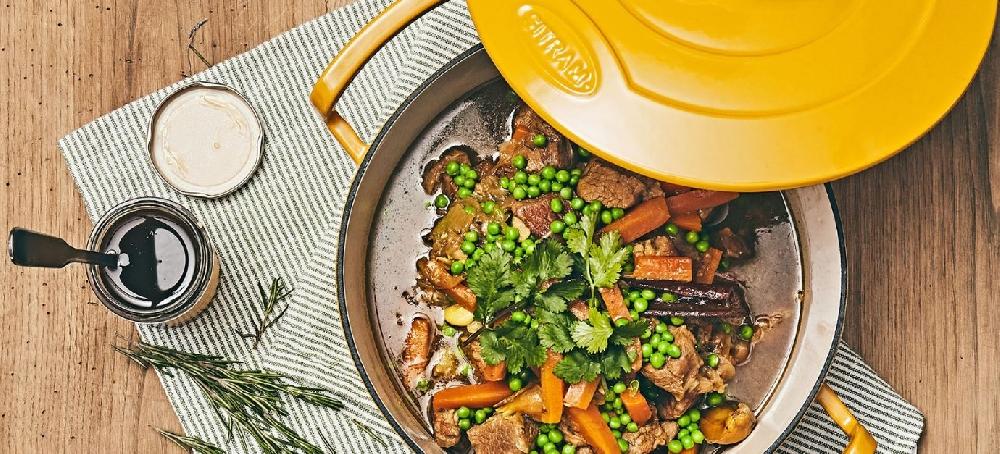 sitram Tagine de veau aux petits pois et à l'ail