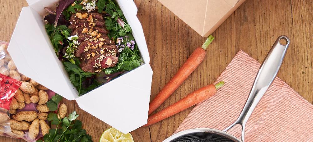 sitram tataki de boeuf et salade d'herbes