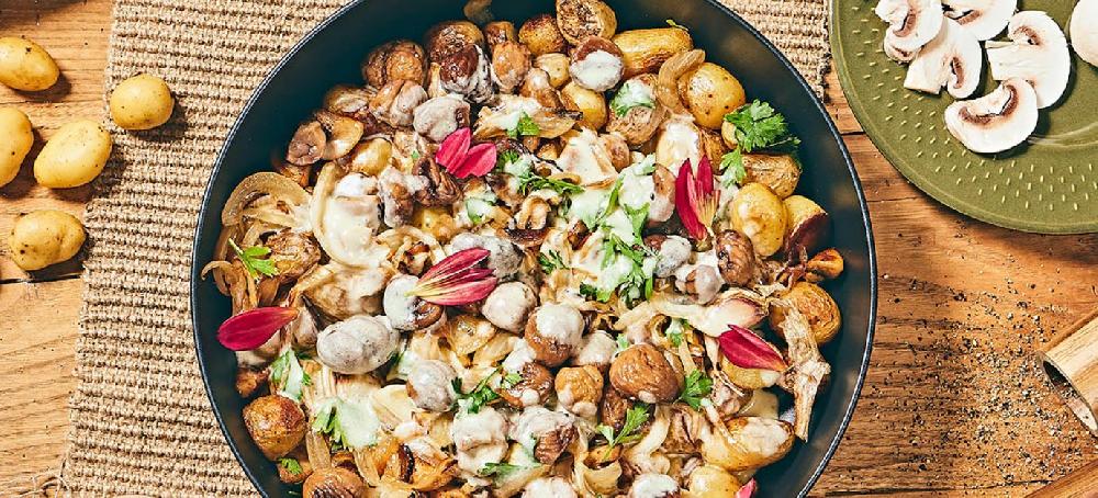 sitram Truffade forestière végétarienne champignon et châtaigne