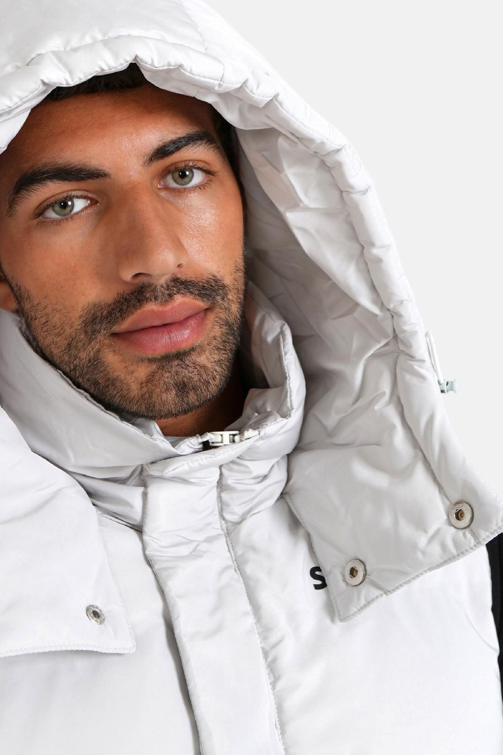 Sixth June Doudoune Sans Manches Capuche Gris Clair