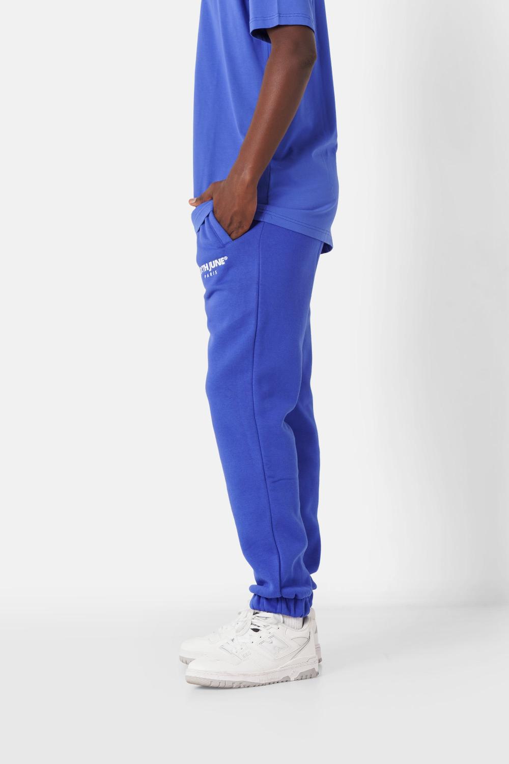 Sixth June Jogging Molletonné Logo Brodé Bleu Foncé