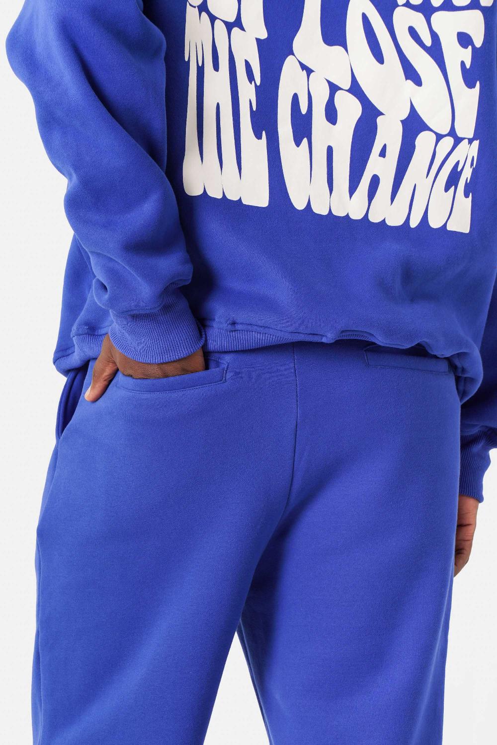 Sixth June Jogging Molletonné Print Rétro Bleu Foncé