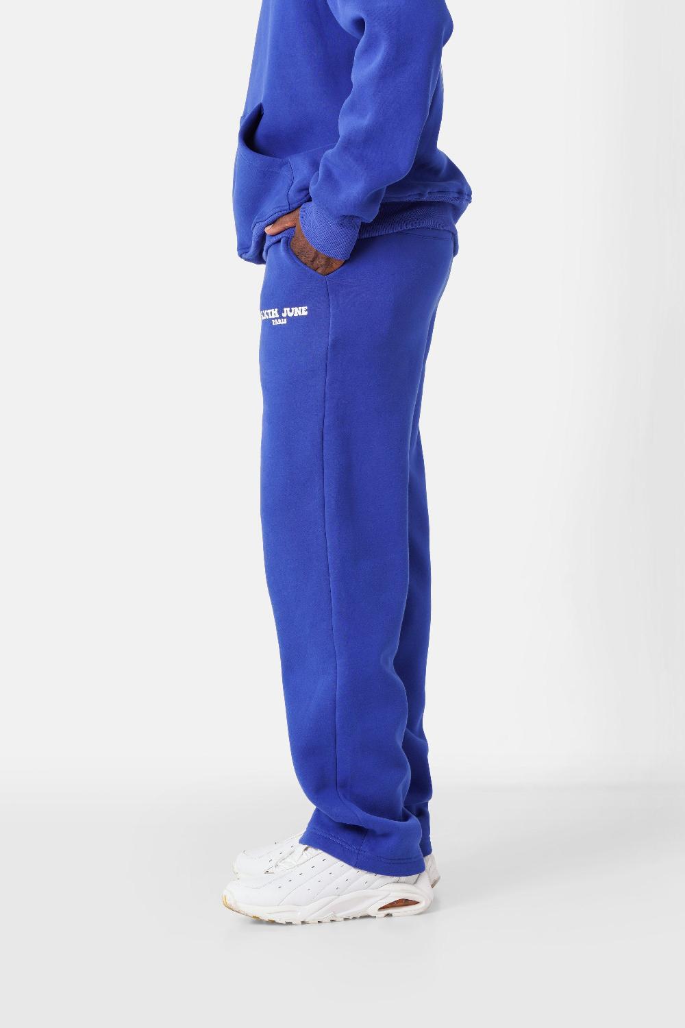 Sixth June Jogging Molletonné Print Rétro Bleu Foncé