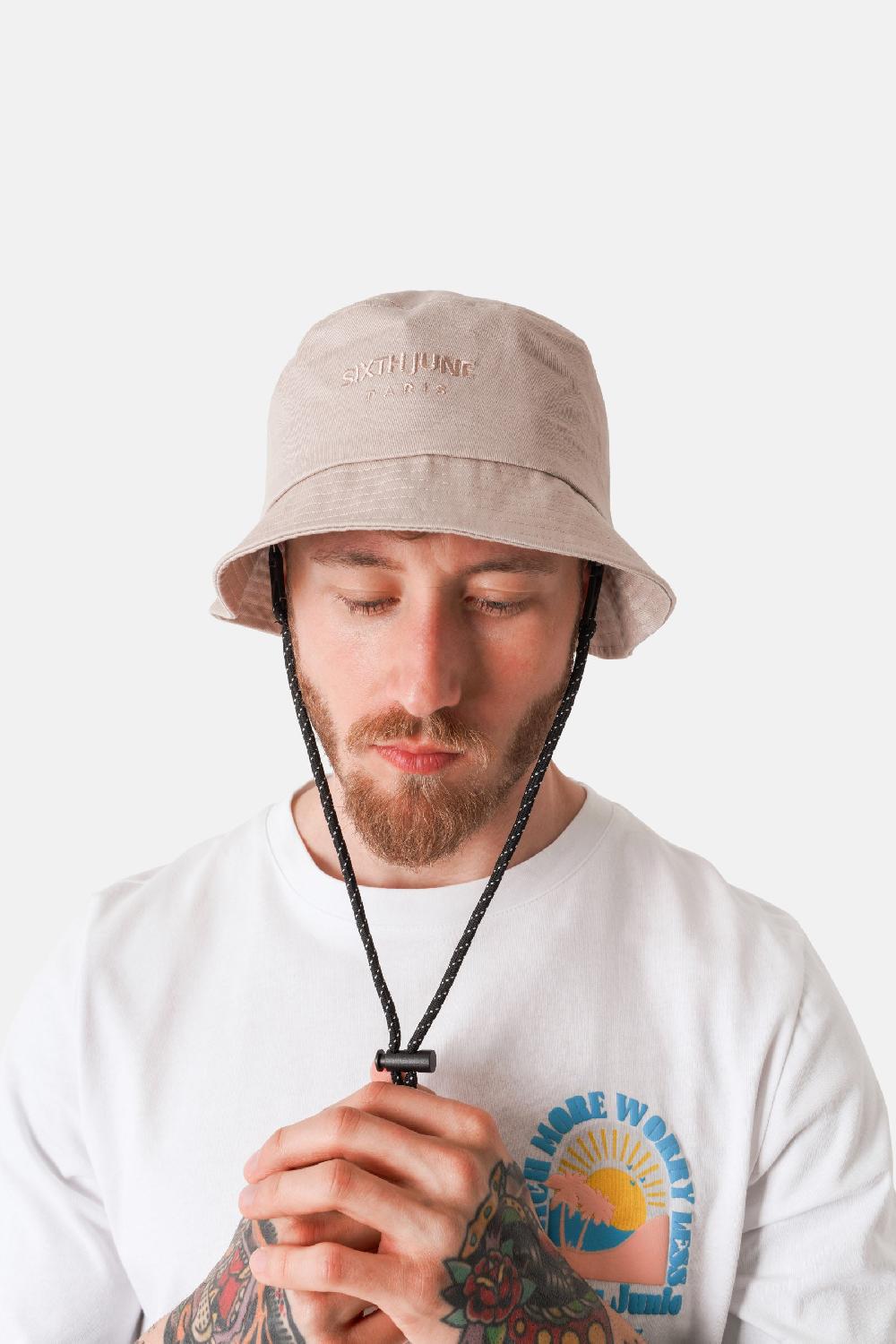 Sixth June Bob Cordon Logo Brodé Beige