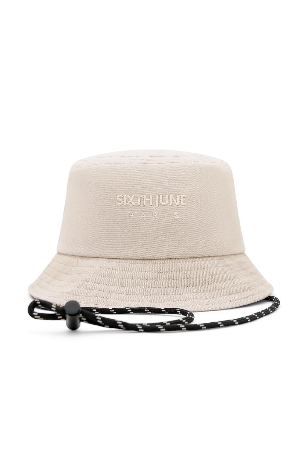 sixth june Bob cordon logo brodé Beige