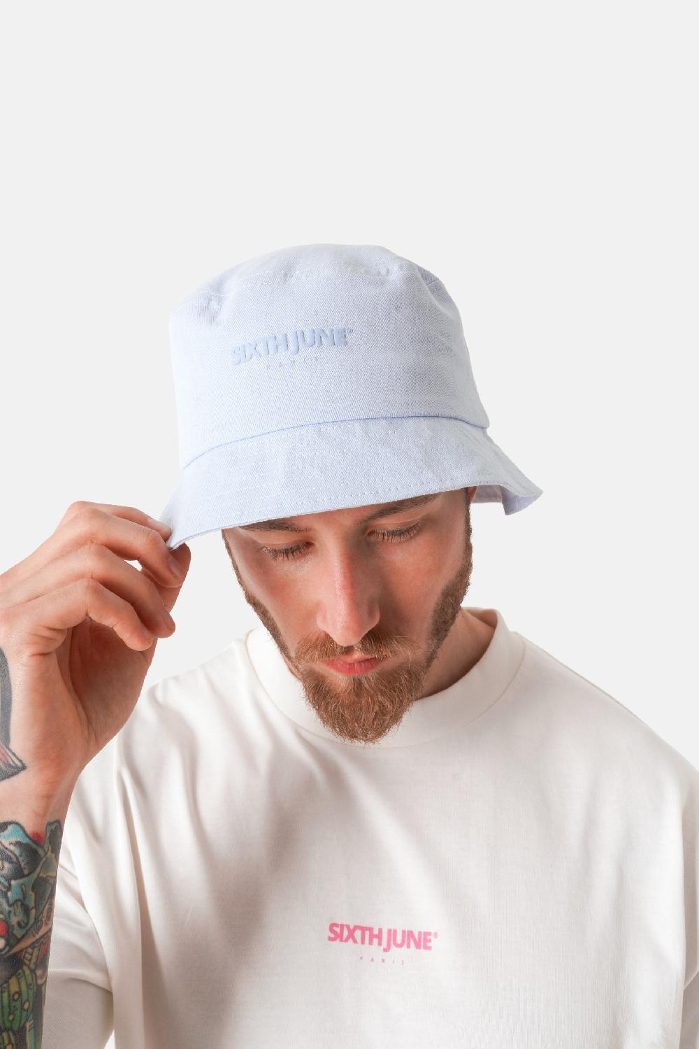 Sixth June Bob Unisexe Logo Bleu Clair