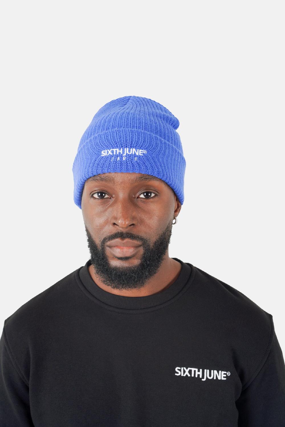 Sixth June Bonnet Logo Brodé Bleu Foncé