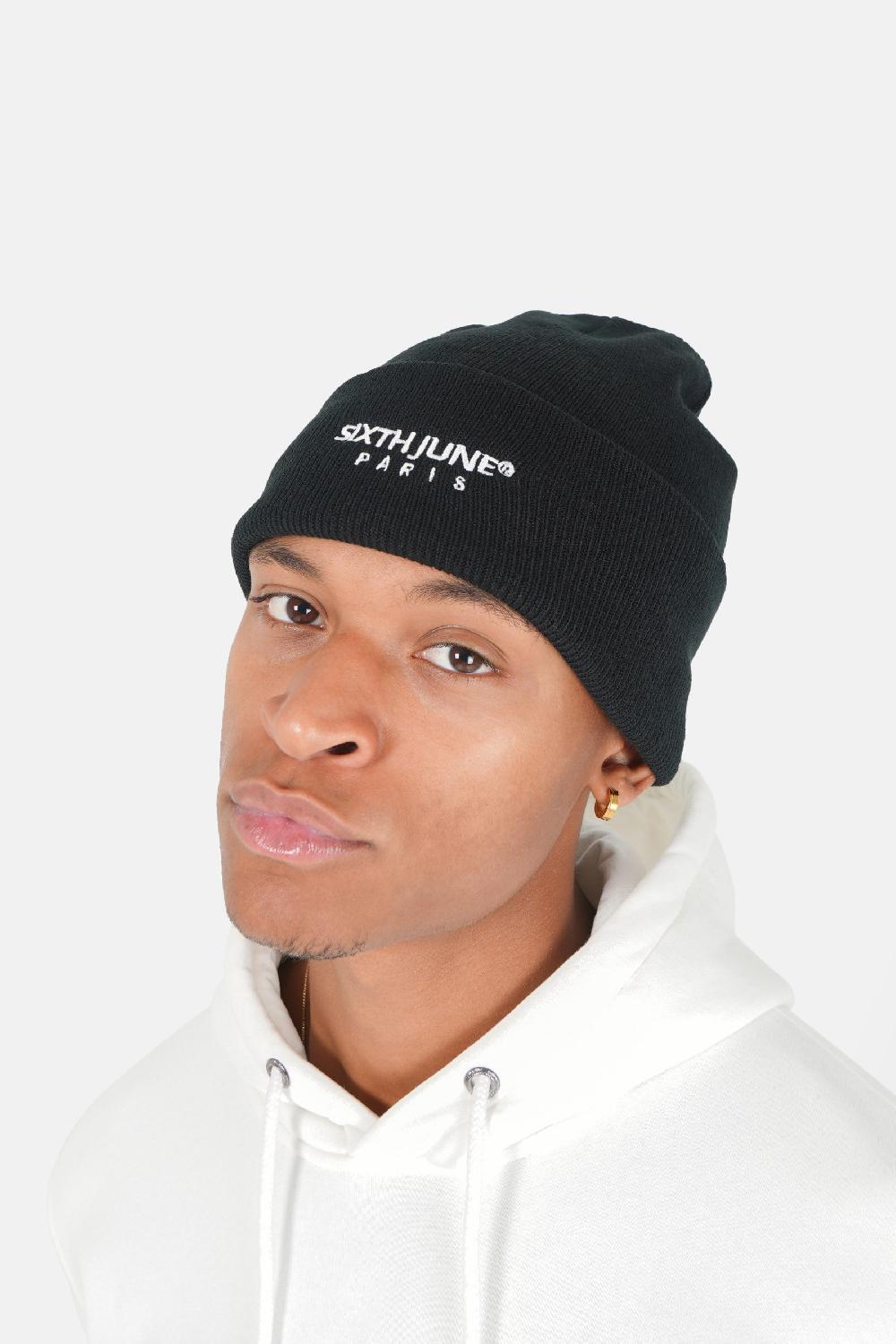 Sixth June Bonnet Logo Brodé Noir