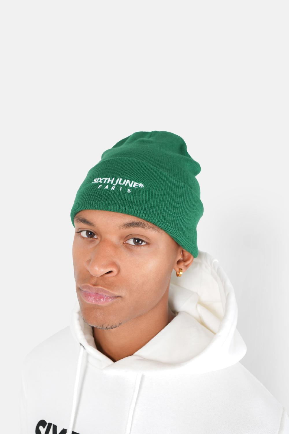 Sixth June Bonnet Logo Brodé Vert