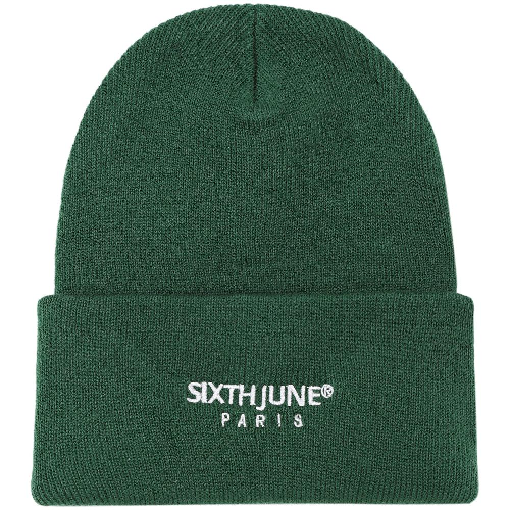 sixth june Bonnet logo brodé Vert