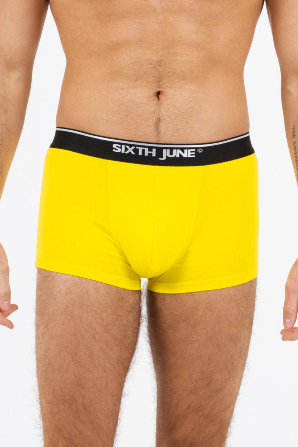 Sixth June Boxer Uni Bande Jaune