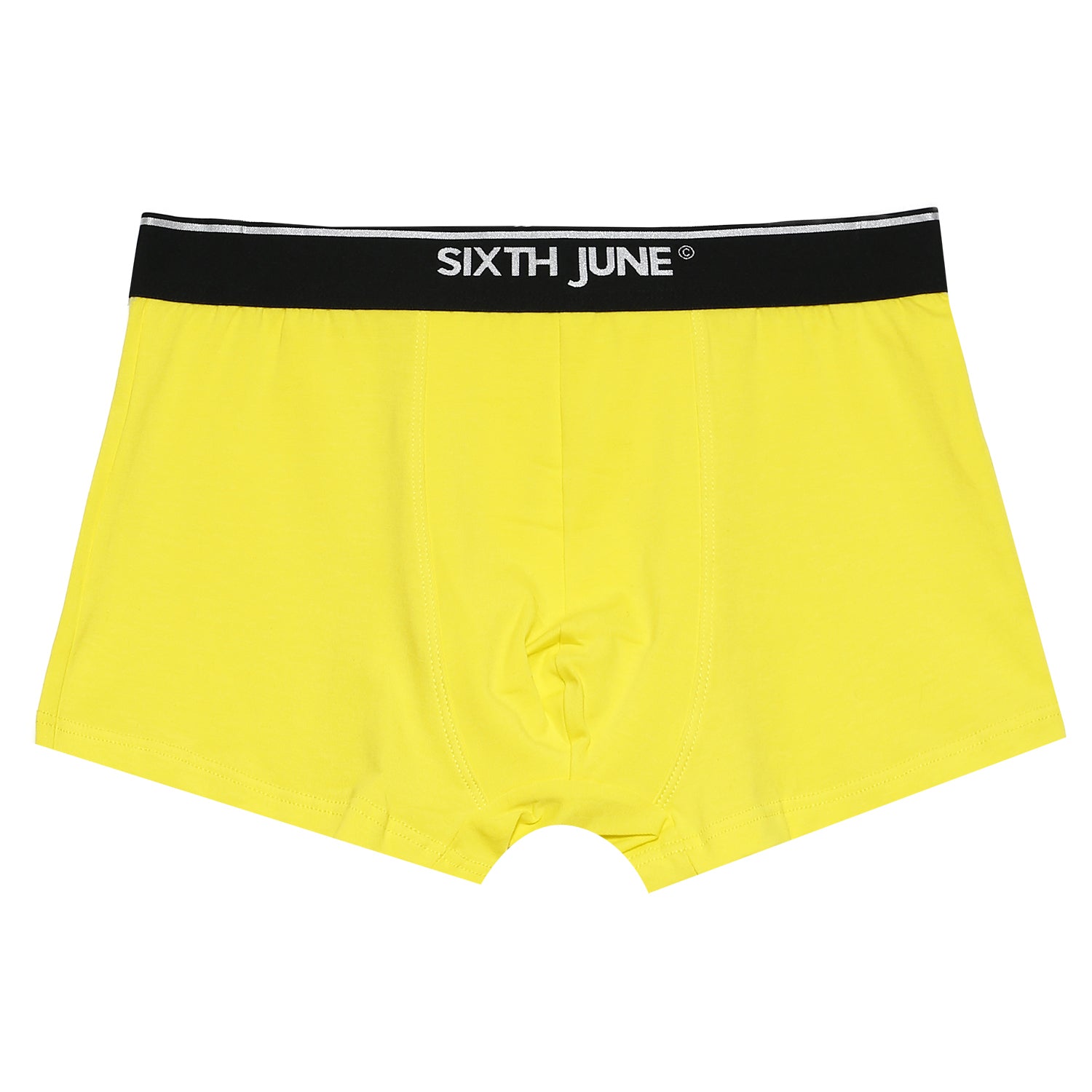 sixth june Boxer uni bande Jaune
