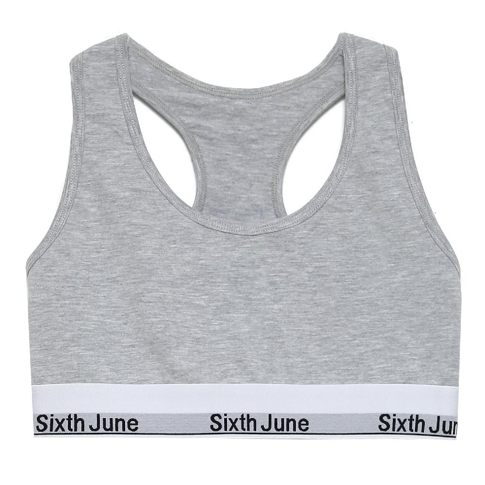 sixth june Brassière dos croisé Gris