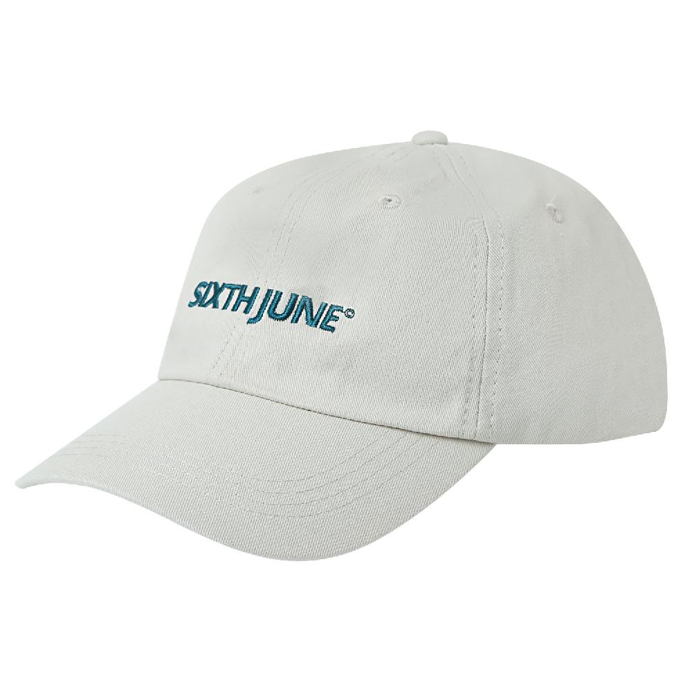 sixth june Casquette logo brodé Beige clair