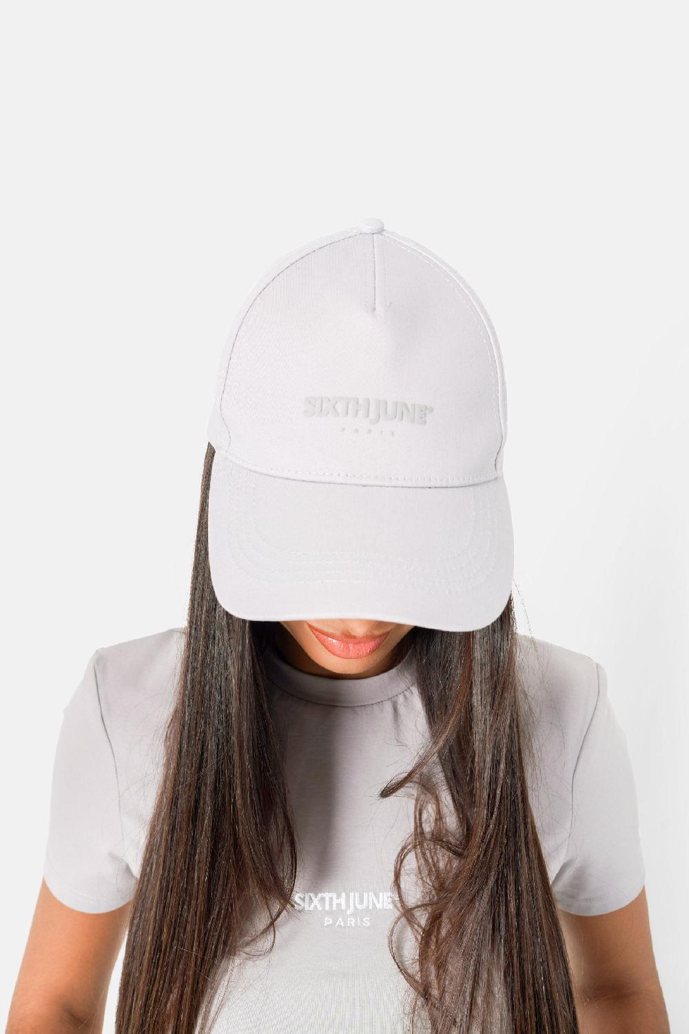Sixth June Casquette Logo Gommé Gris