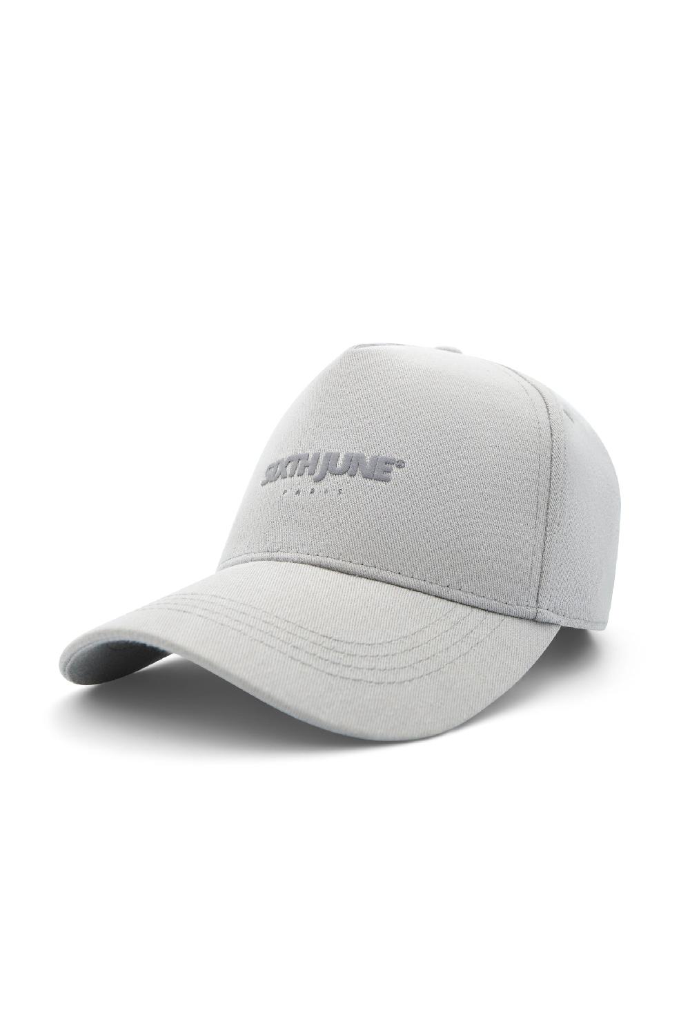 sixth june Casquette logo gommé Gris