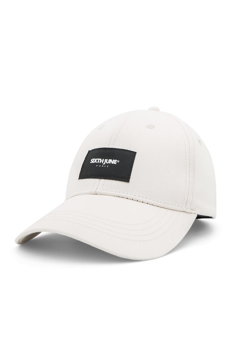 sixth june Casquette logo patch Beige clair