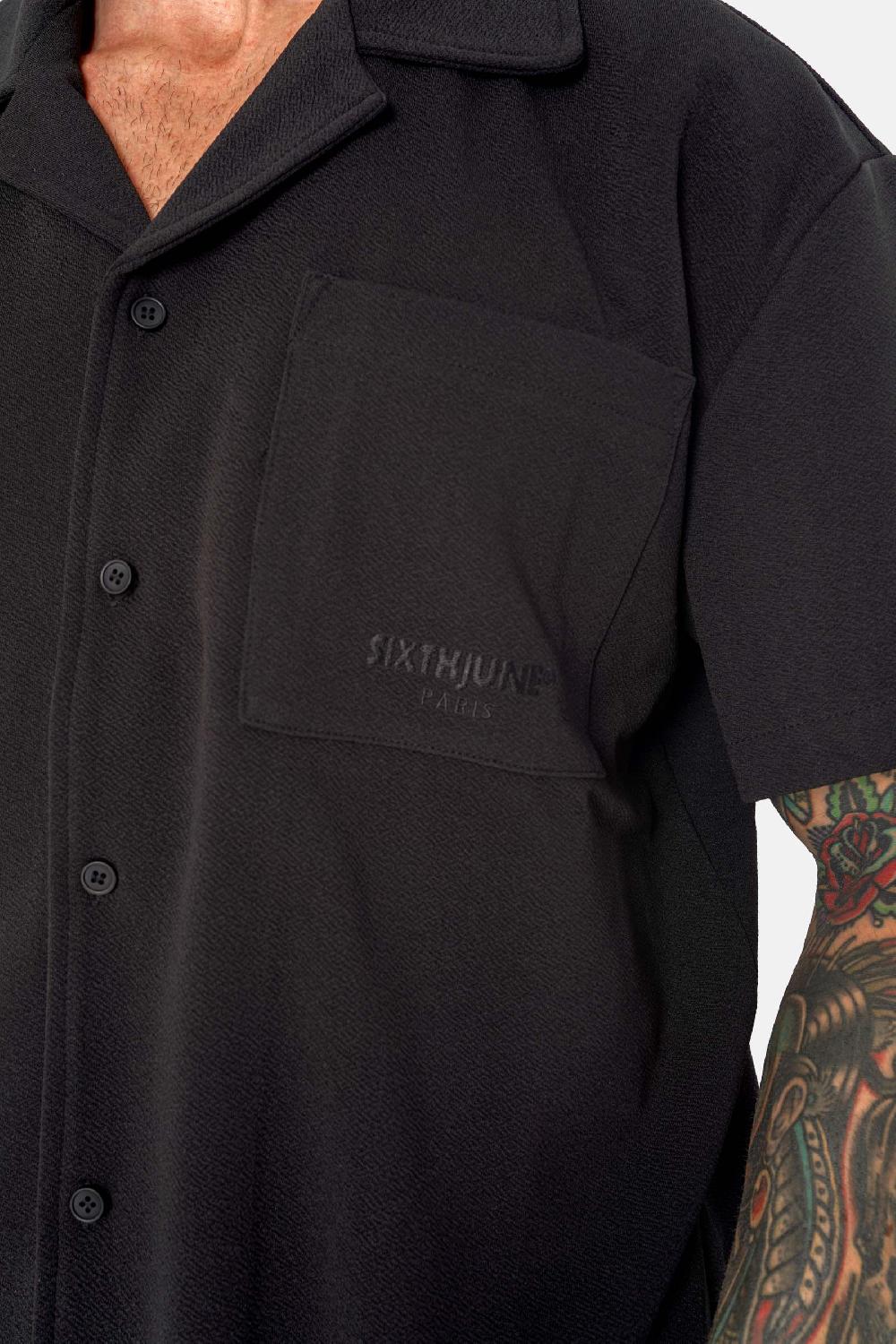 Sixth June Chemise Broderie Texturé Noir