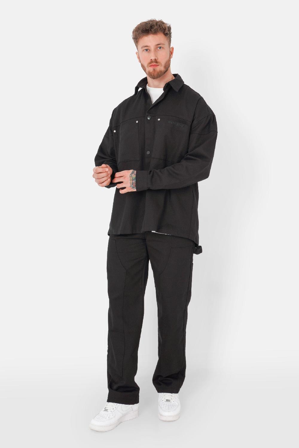 Sixth June Chemise Carpenter Manche Longue Noir