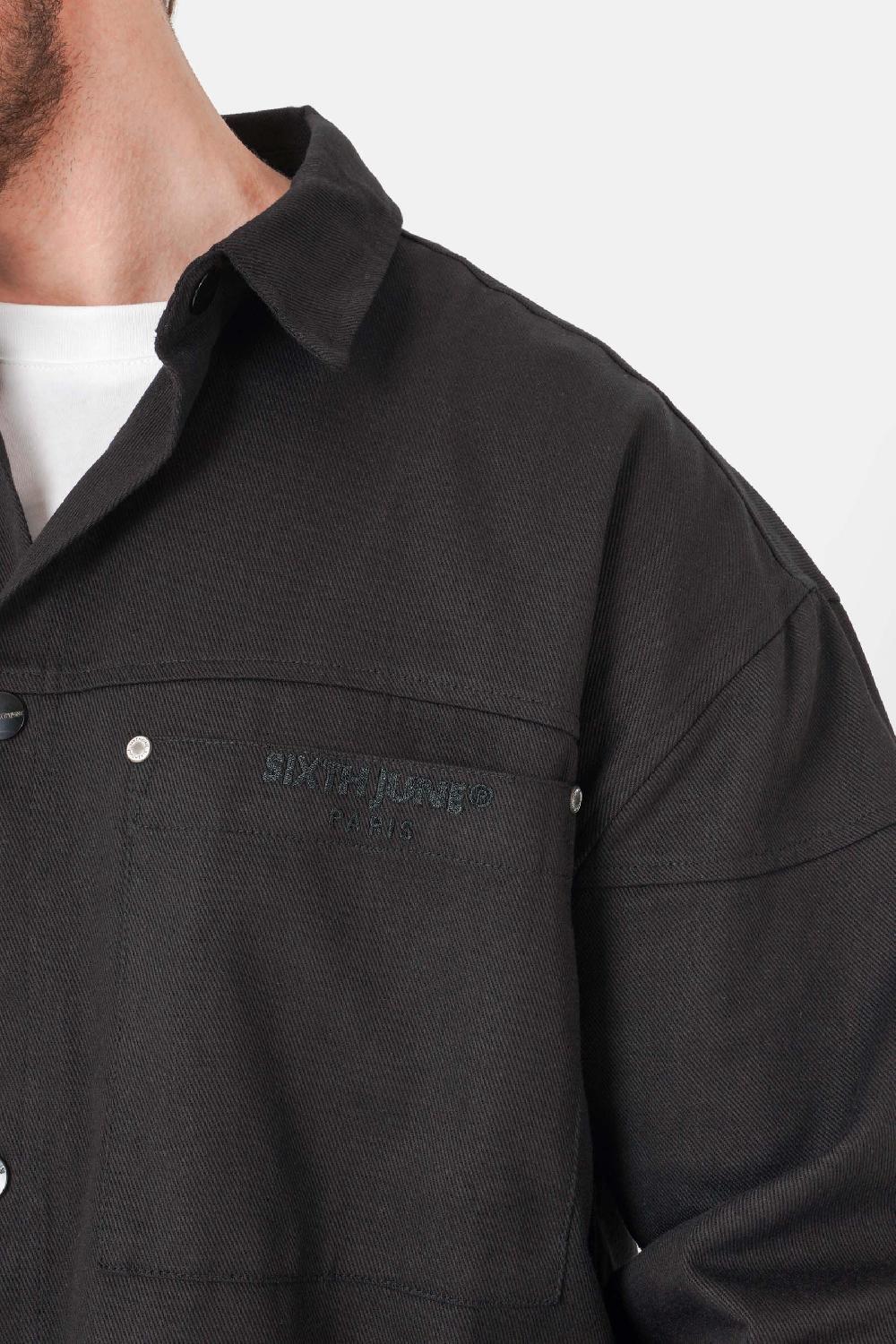 Sixth June Chemise Carpenter Manche Longue Noir