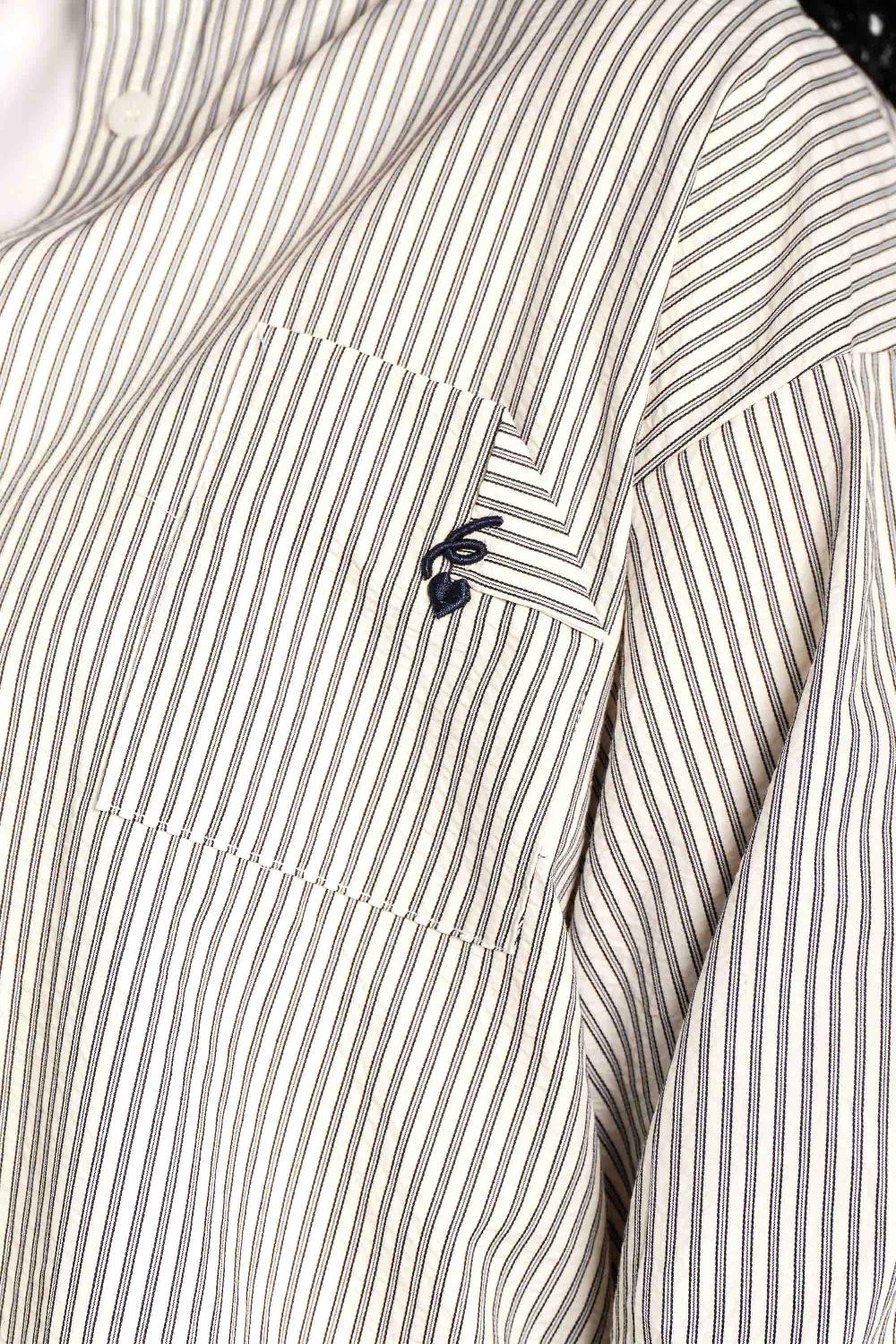 Sixth June Chemise Fluide Rayée Beige