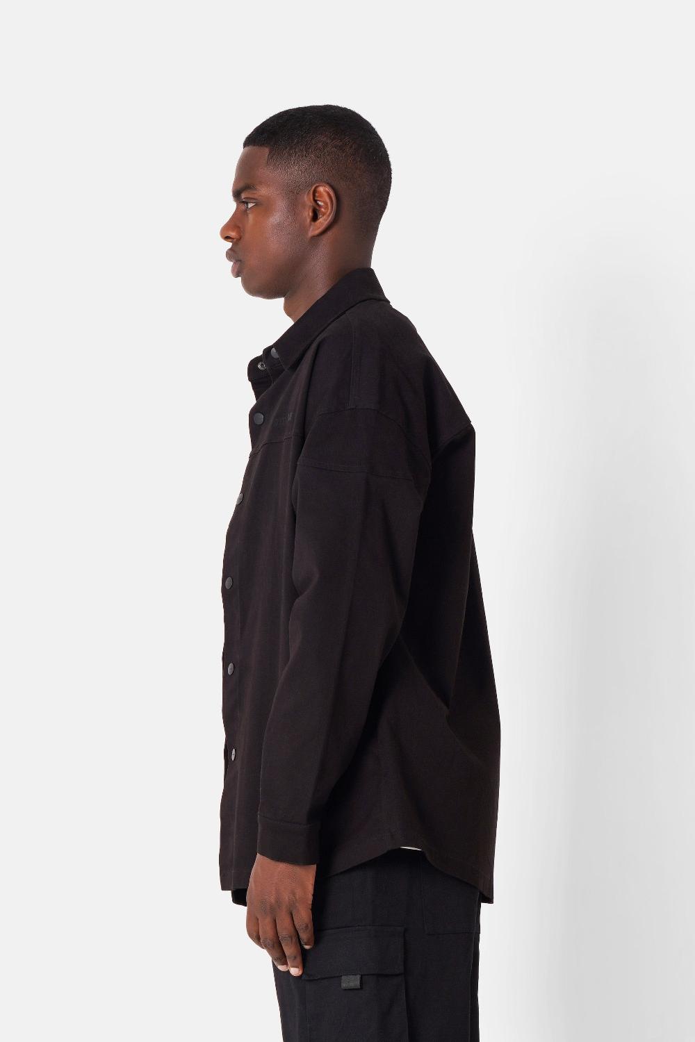 Sixth June Chemise Oversized Logo Noir