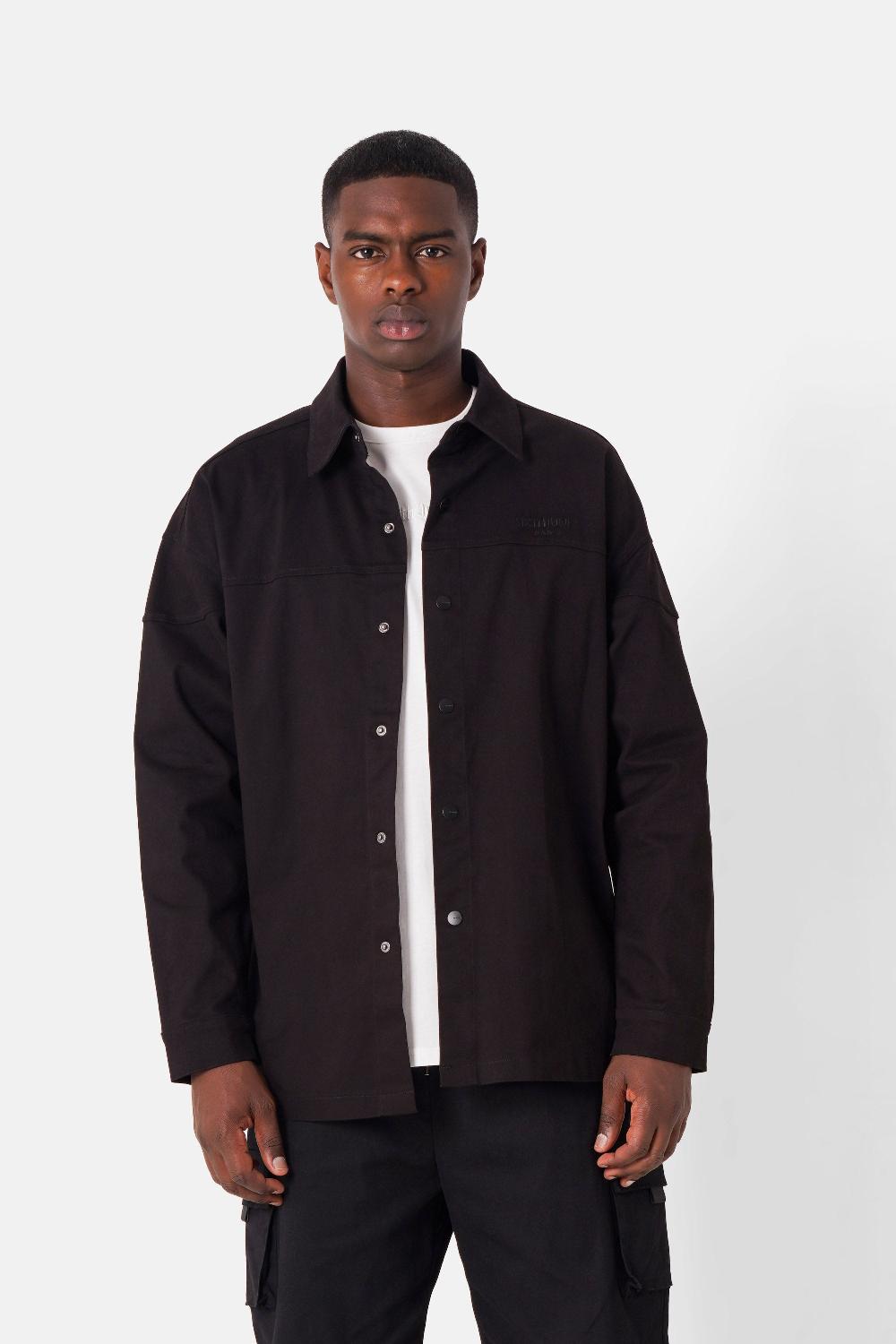 sixth june Chemise oversized logo Noir