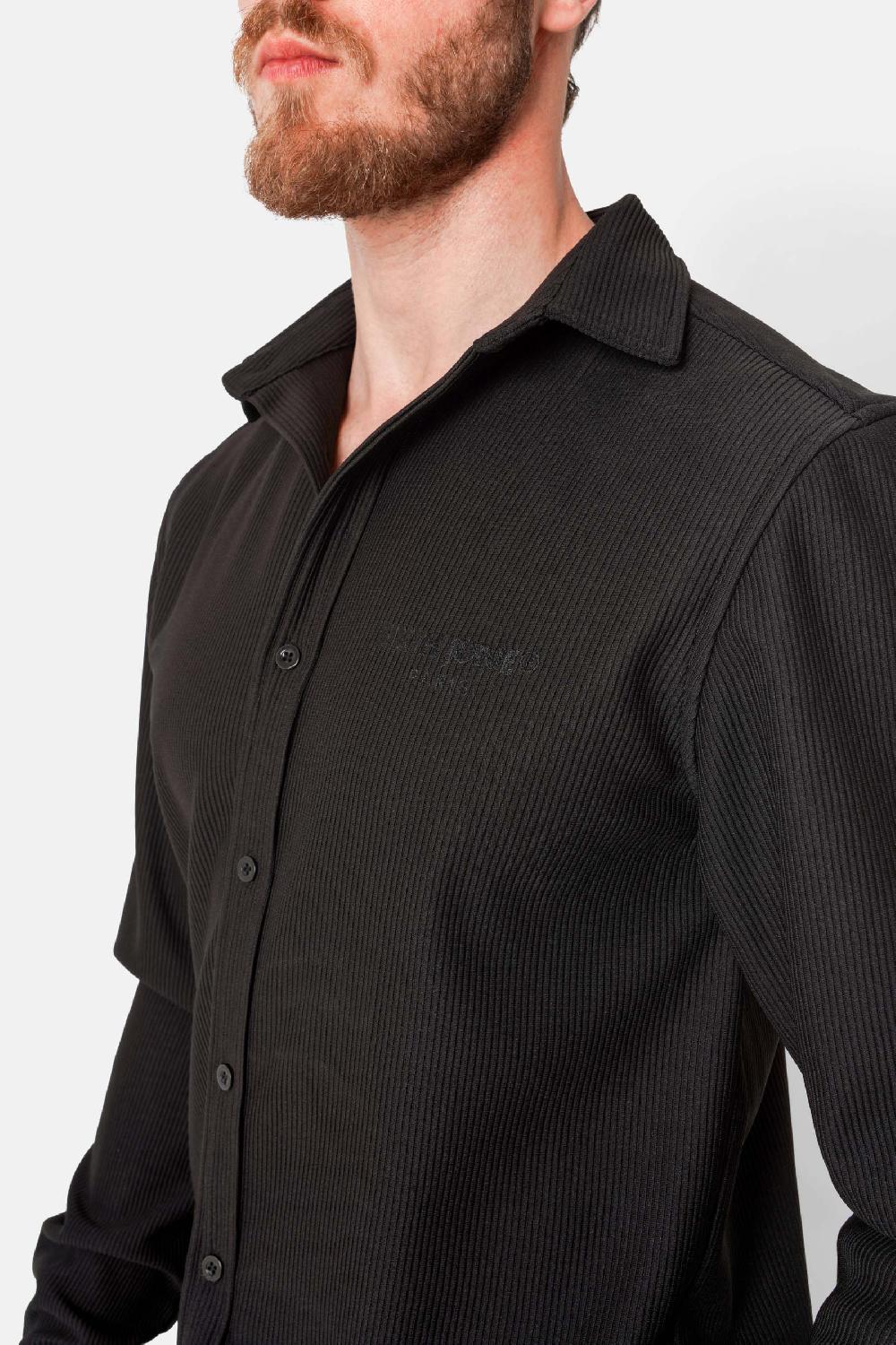 Sixth June Chemise Plissé Manches Longues Noir