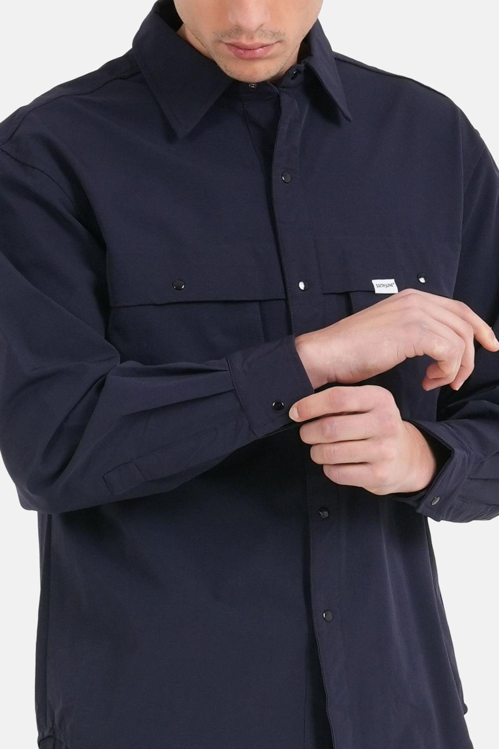 Sixth June Chemise Utility Fluide Cargo Bleu Foncé