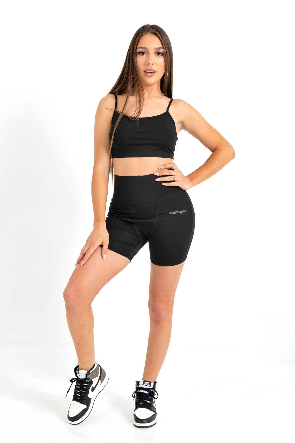 Sixth June Cycliste Court Logo Noir