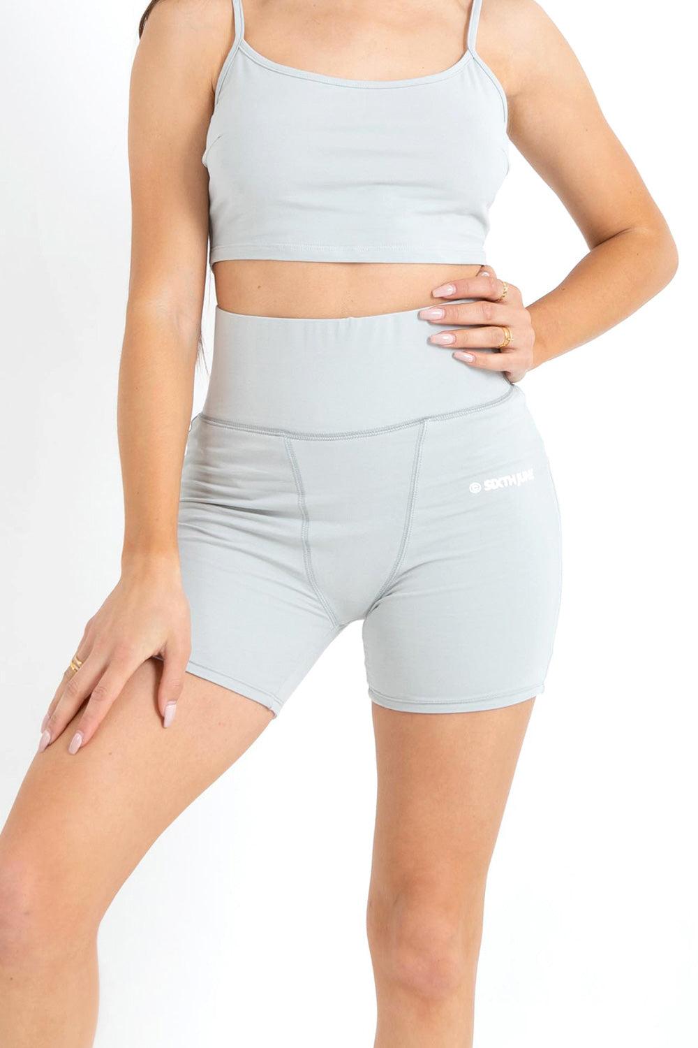 sixth june Cycliste court logo Vert clair