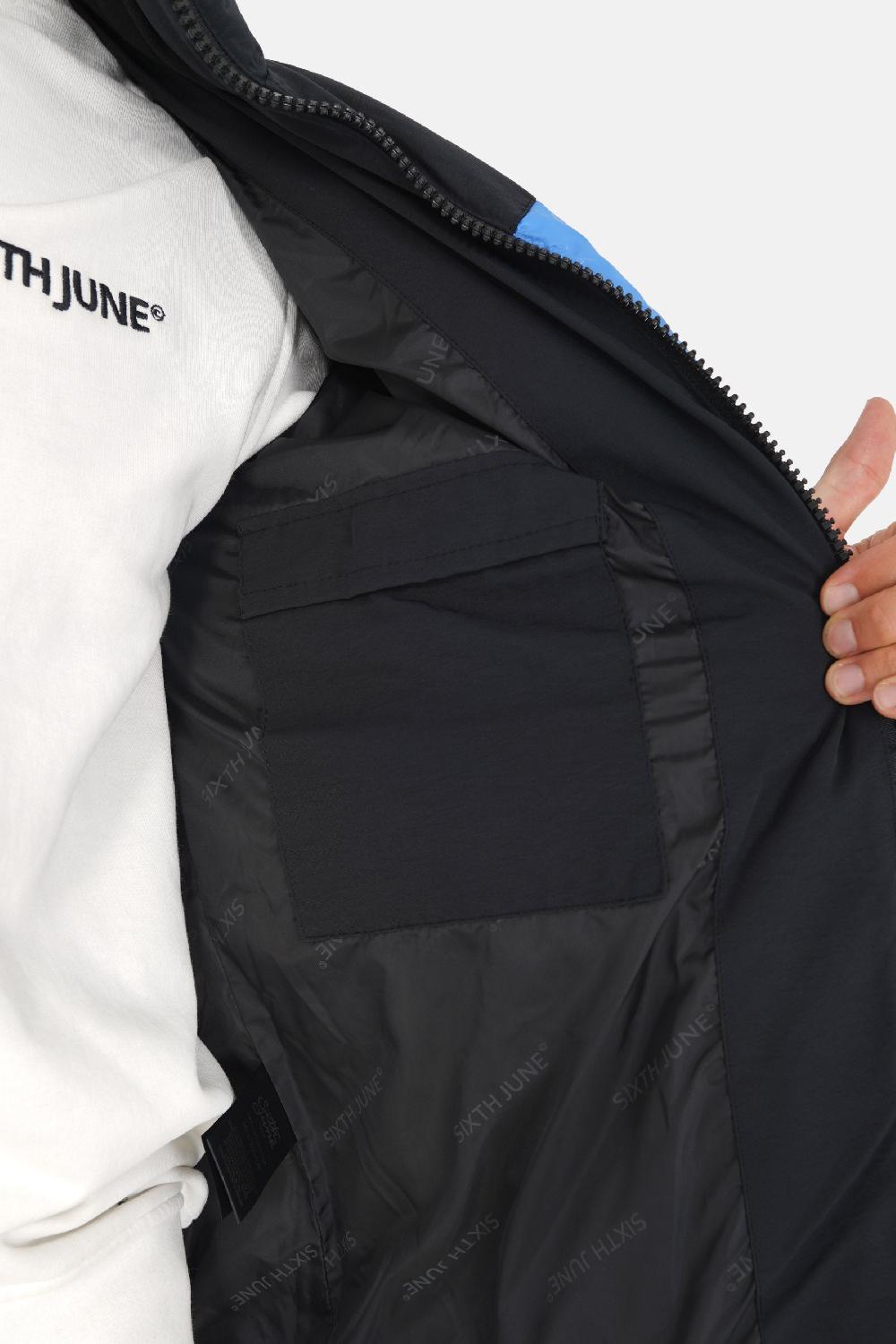 Sixth June Doudoune Bicolore Logo Bleu