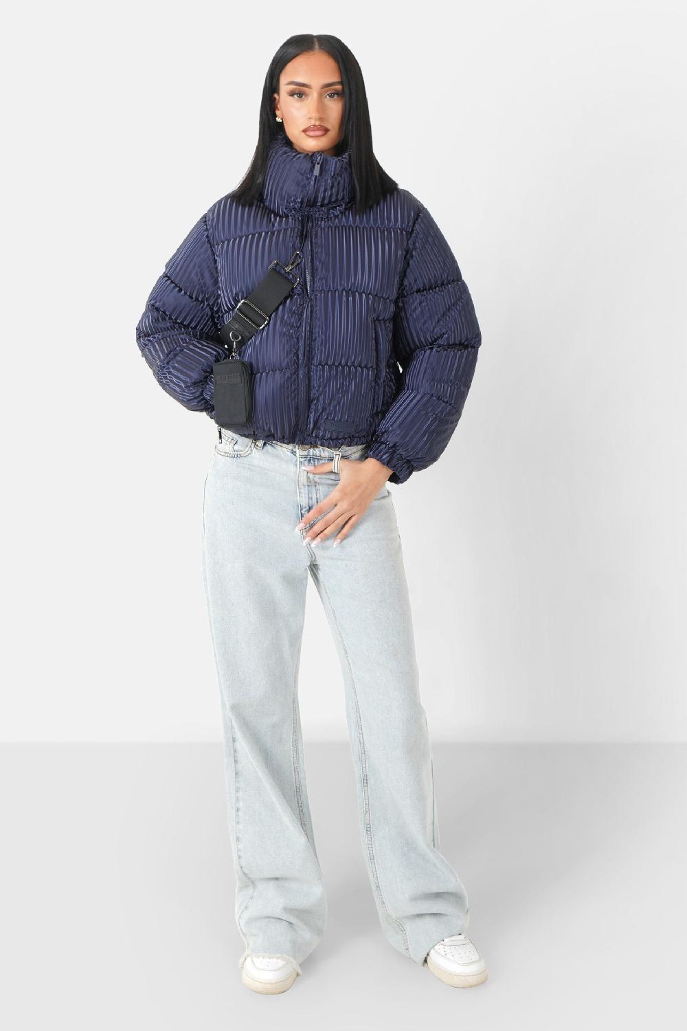 Sixth June Doudoune Brillant + Sac Bleu Foncé