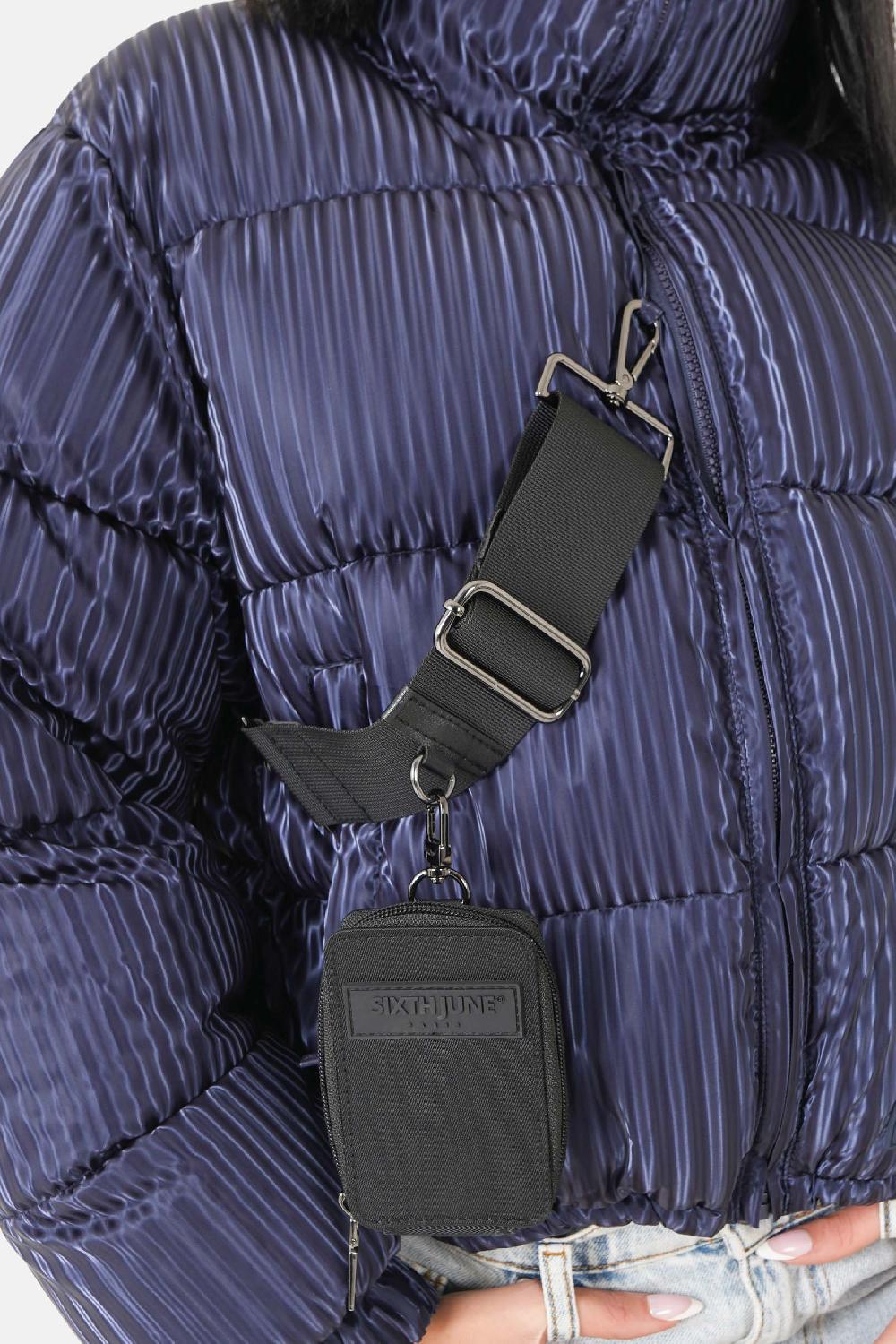 Sixth June Doudoune Brillant + Sac Bleu Foncé