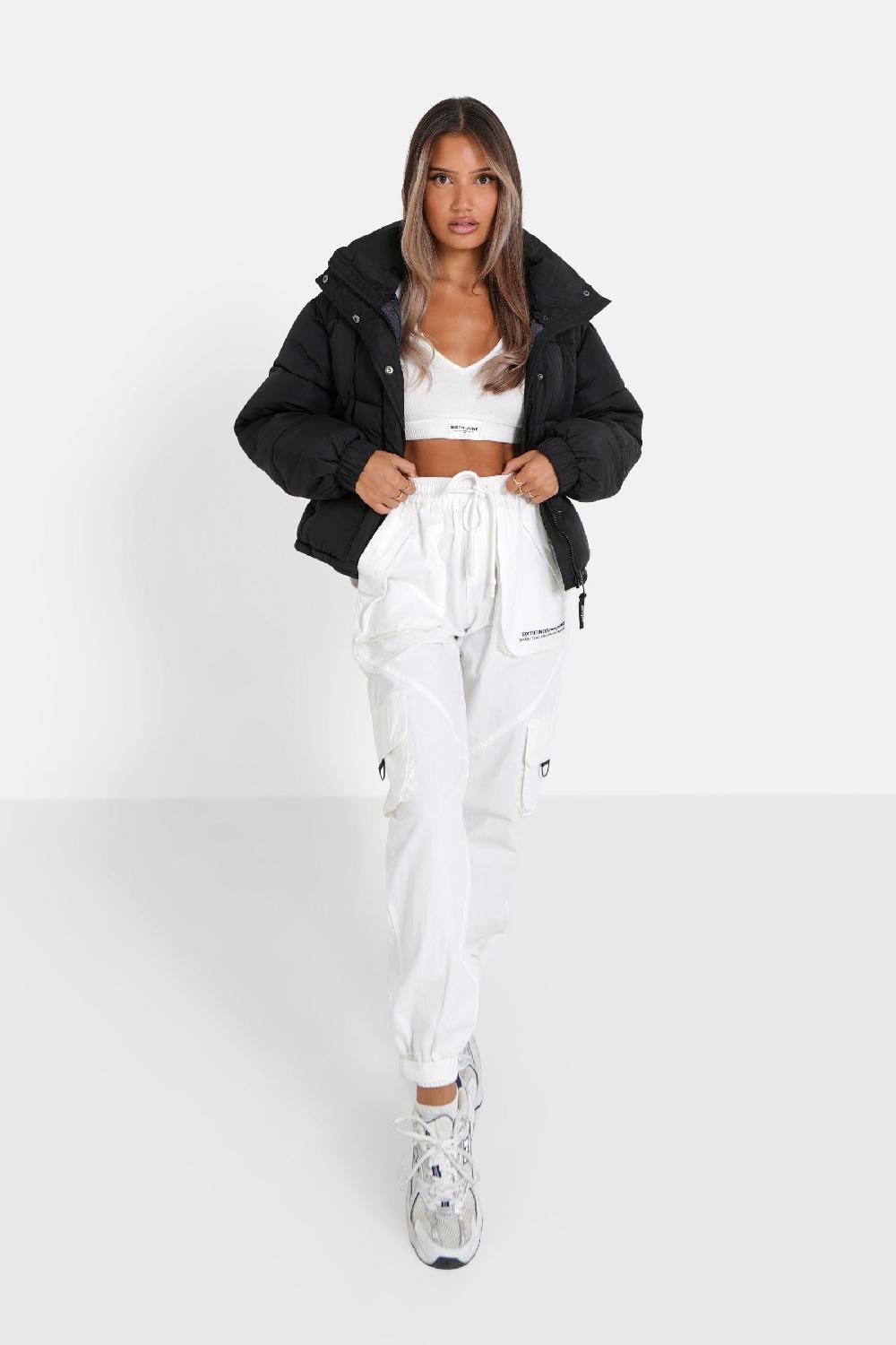 Sixth June Doudoune Courte Logo Bouclette Noir