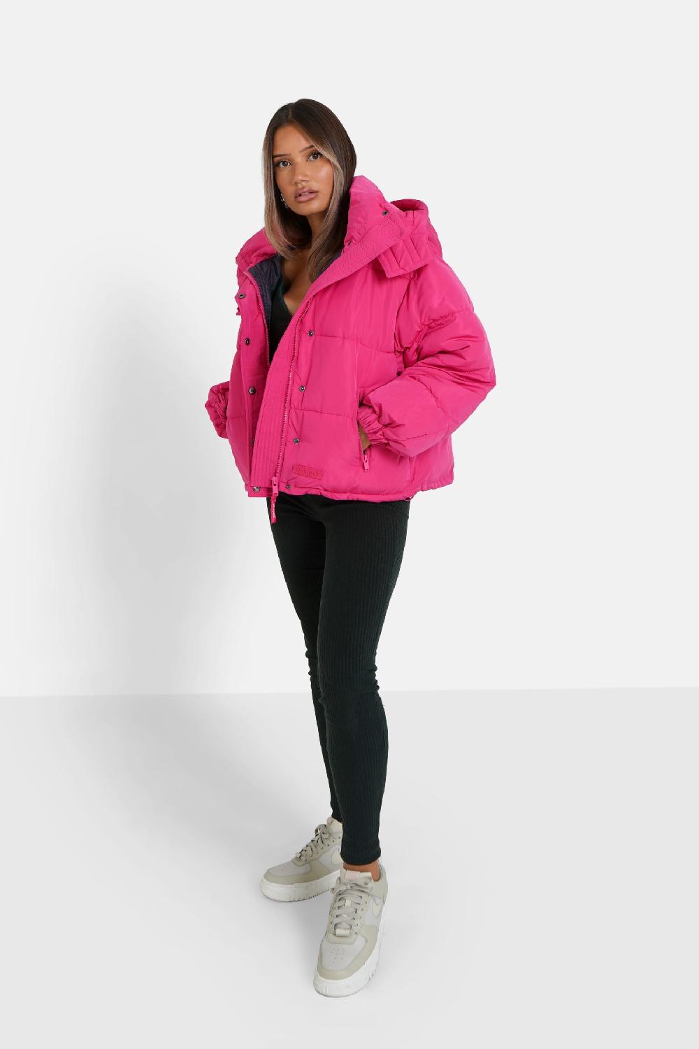 Sixth June Doudoune Courte Matelassé Capuche Rose