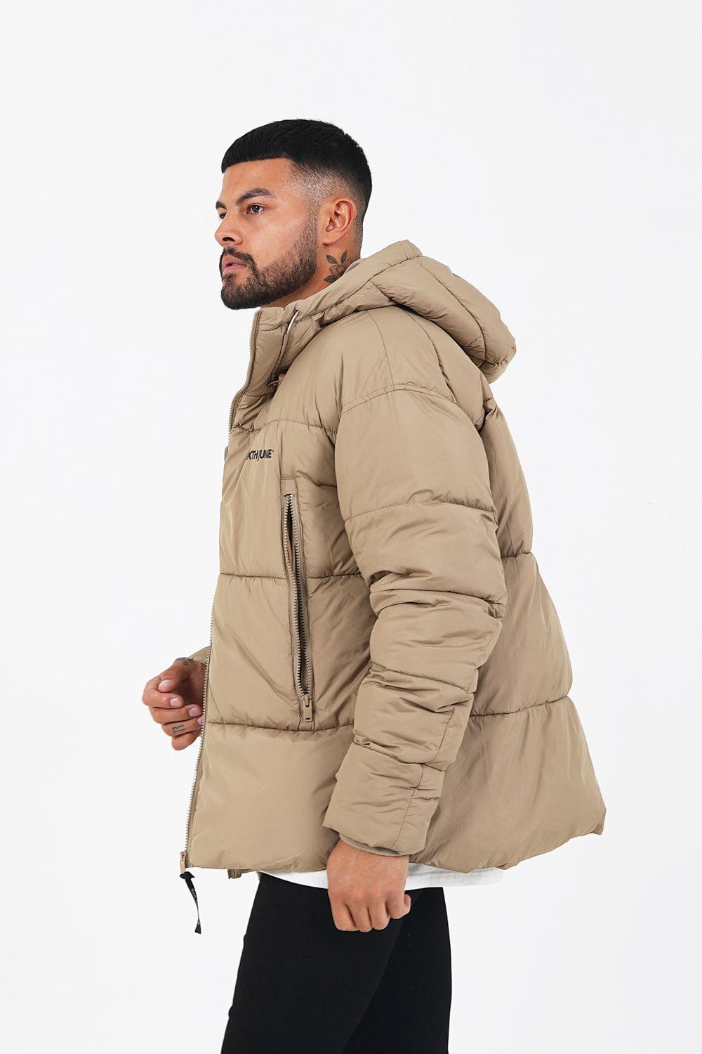 Sixth June Doudoune Courte Matelassée Beige Foncé