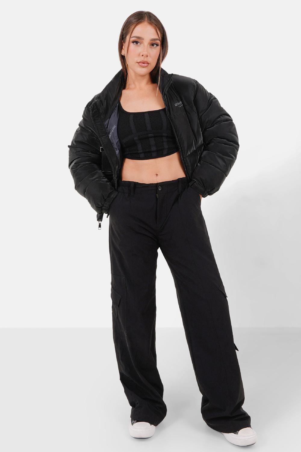 Sixth June Doudoune Courte + Mini Sac Noir