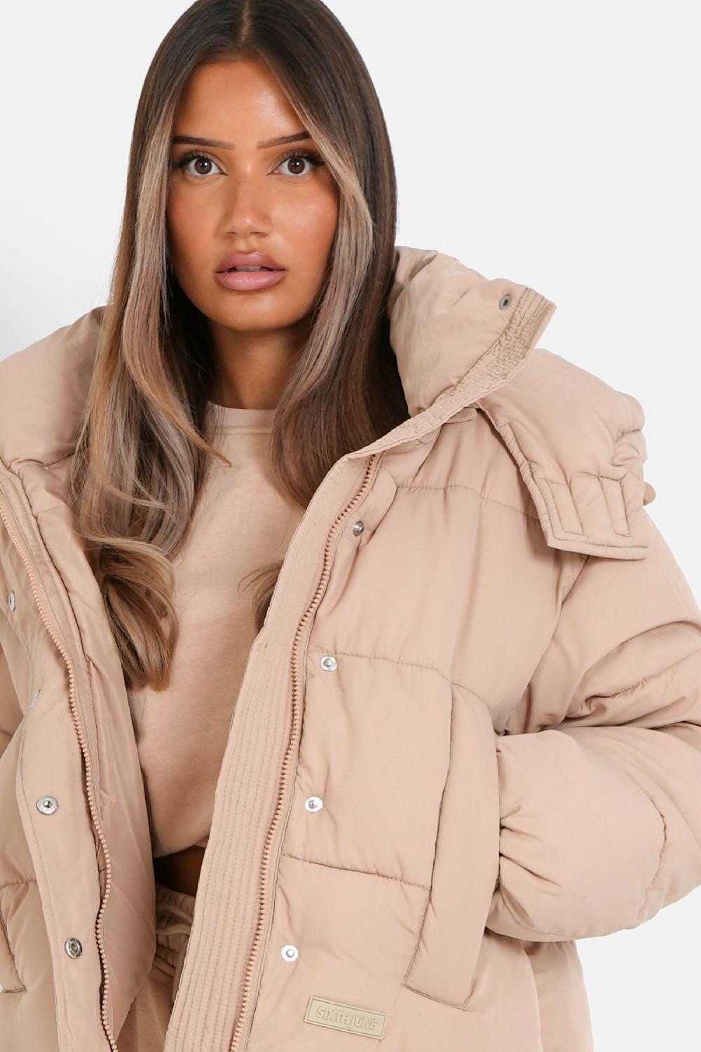 Sixth June Doudoune Courte Oversize Beige