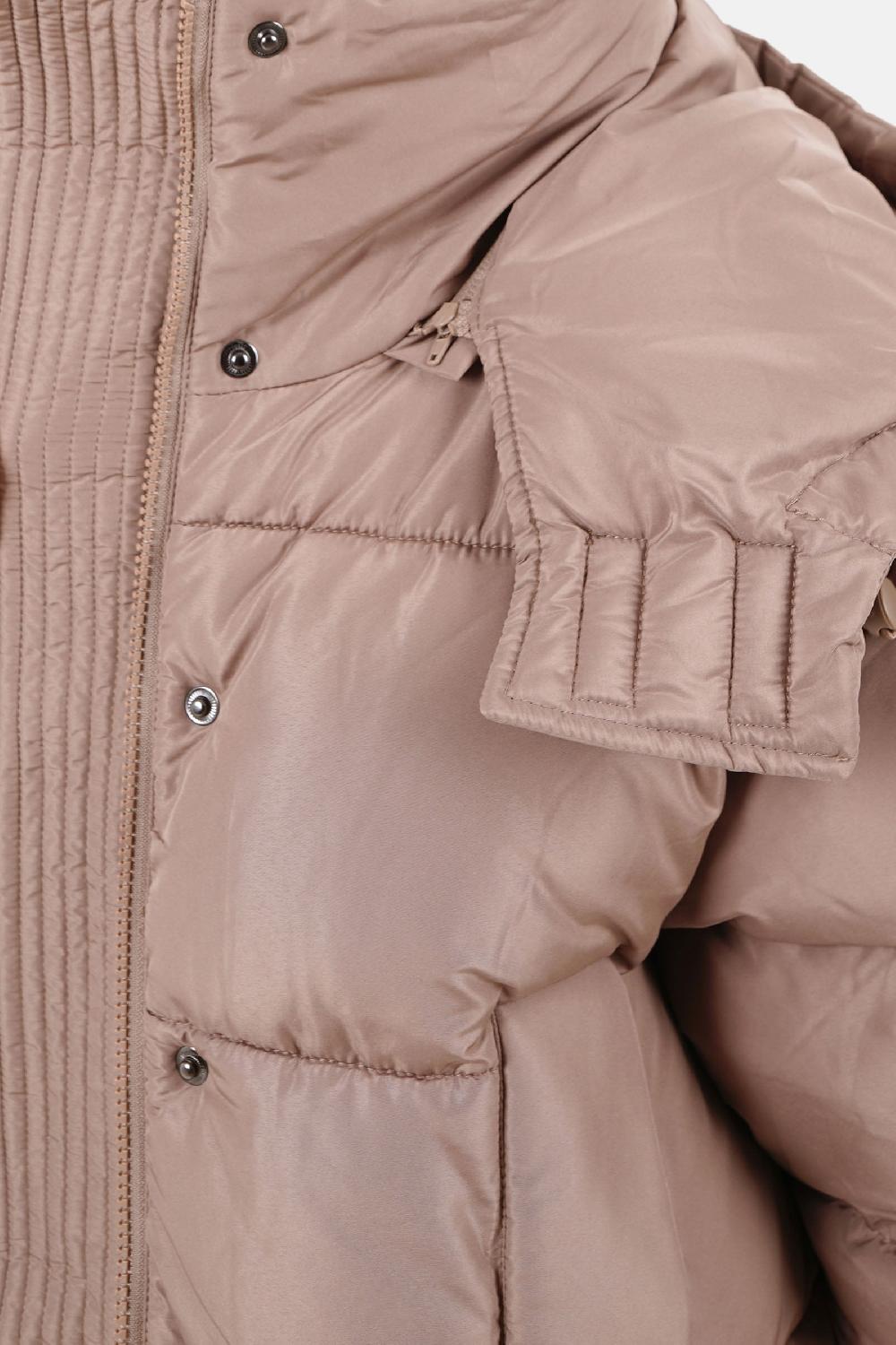 Sixth June Doudoune Courte Oversize Beige Foncé