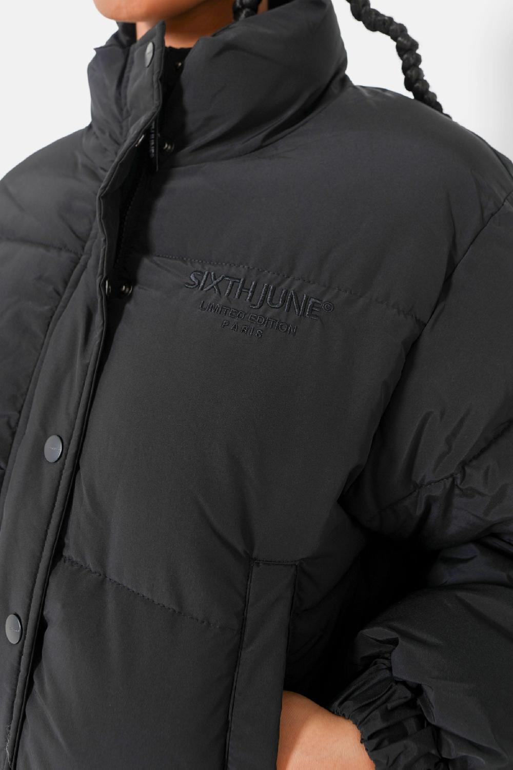 Sixth June Doudoune Courte Oversize Noir