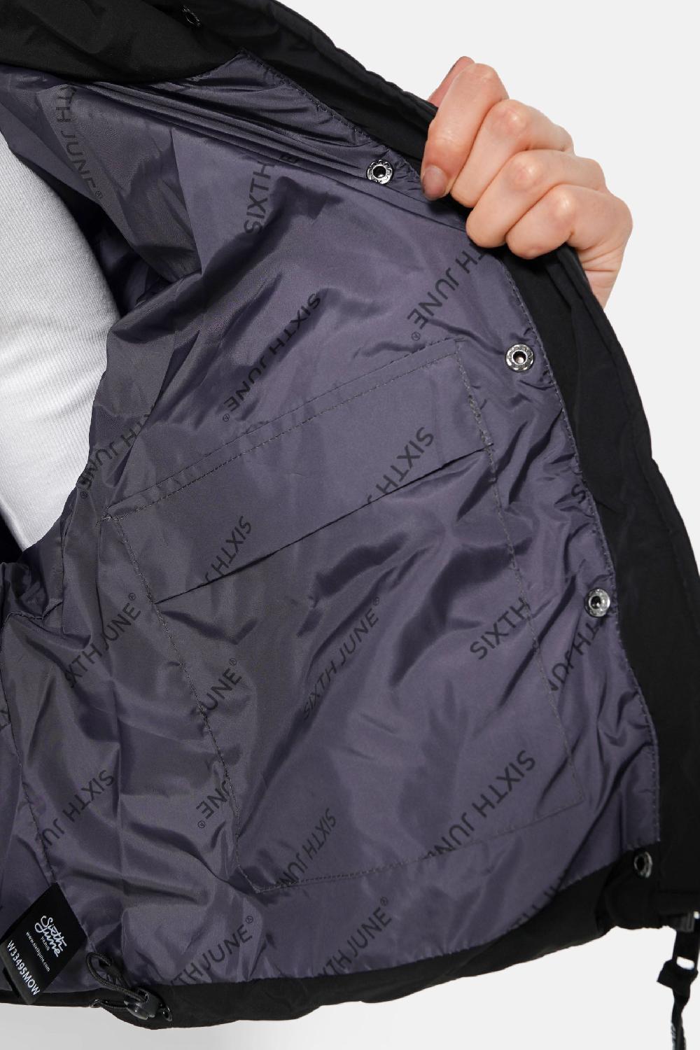 Sixth June Doudoune Courte Oversize Noir