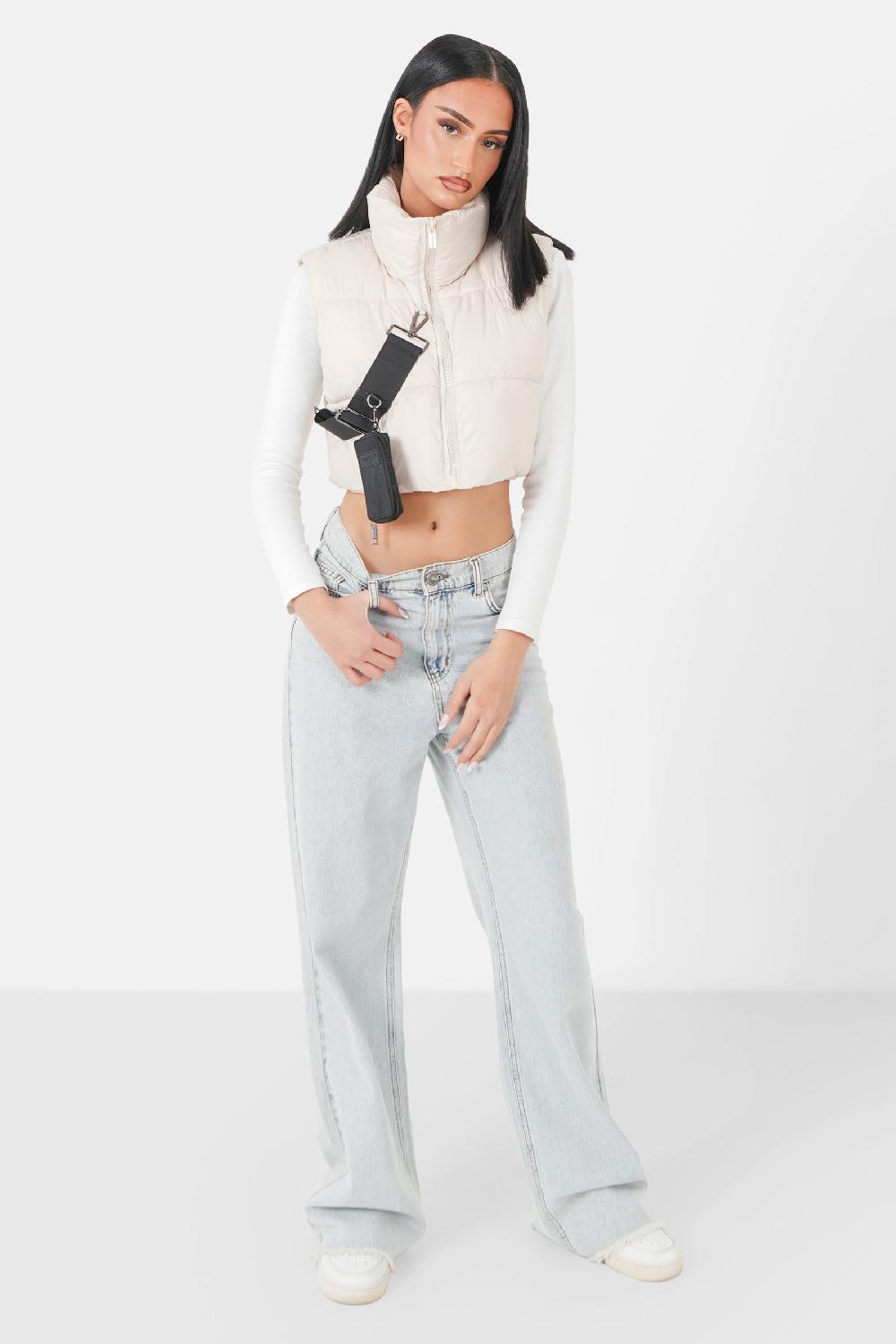 Sixth June Doudoune Courte + Sac Amovible Beige