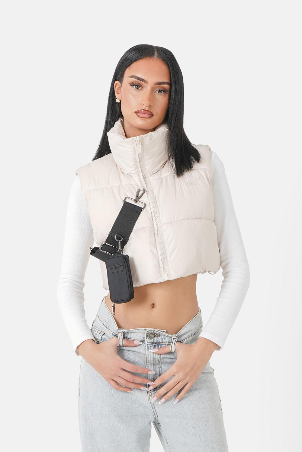 sixth june Doudoune courte + sac amovible Beige