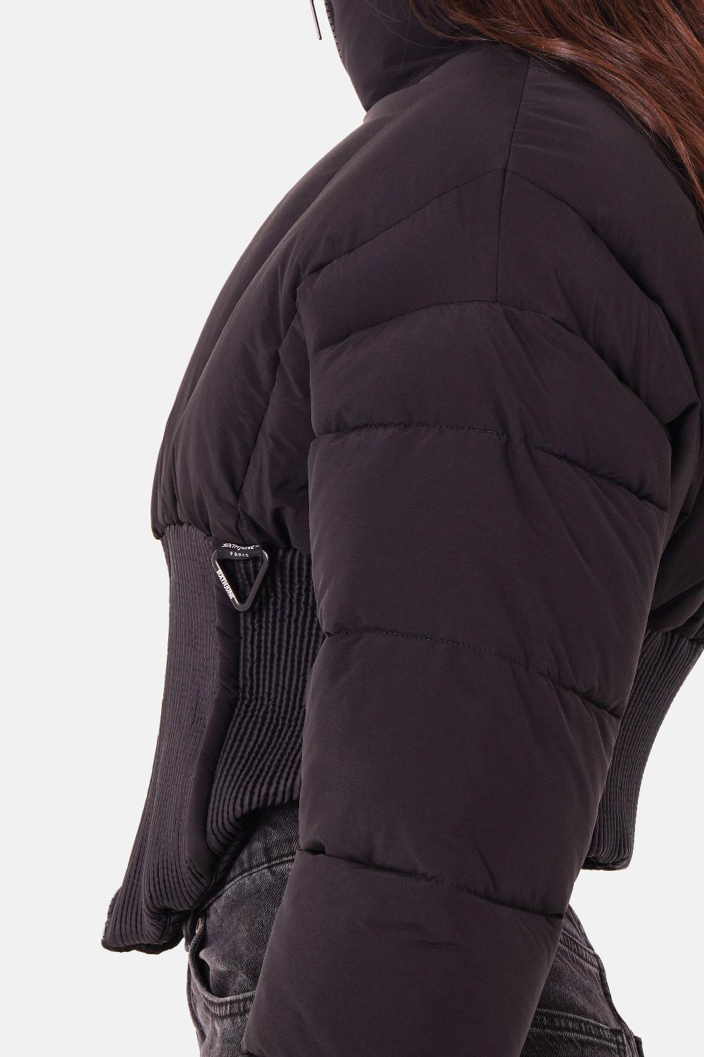 Sixth June Doudoune Détails Corset Noir