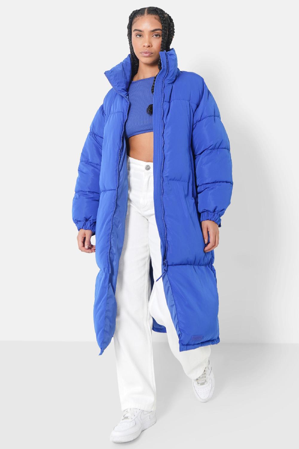 Sixth June Doudoune Longue Matelassée Bleu Foncé