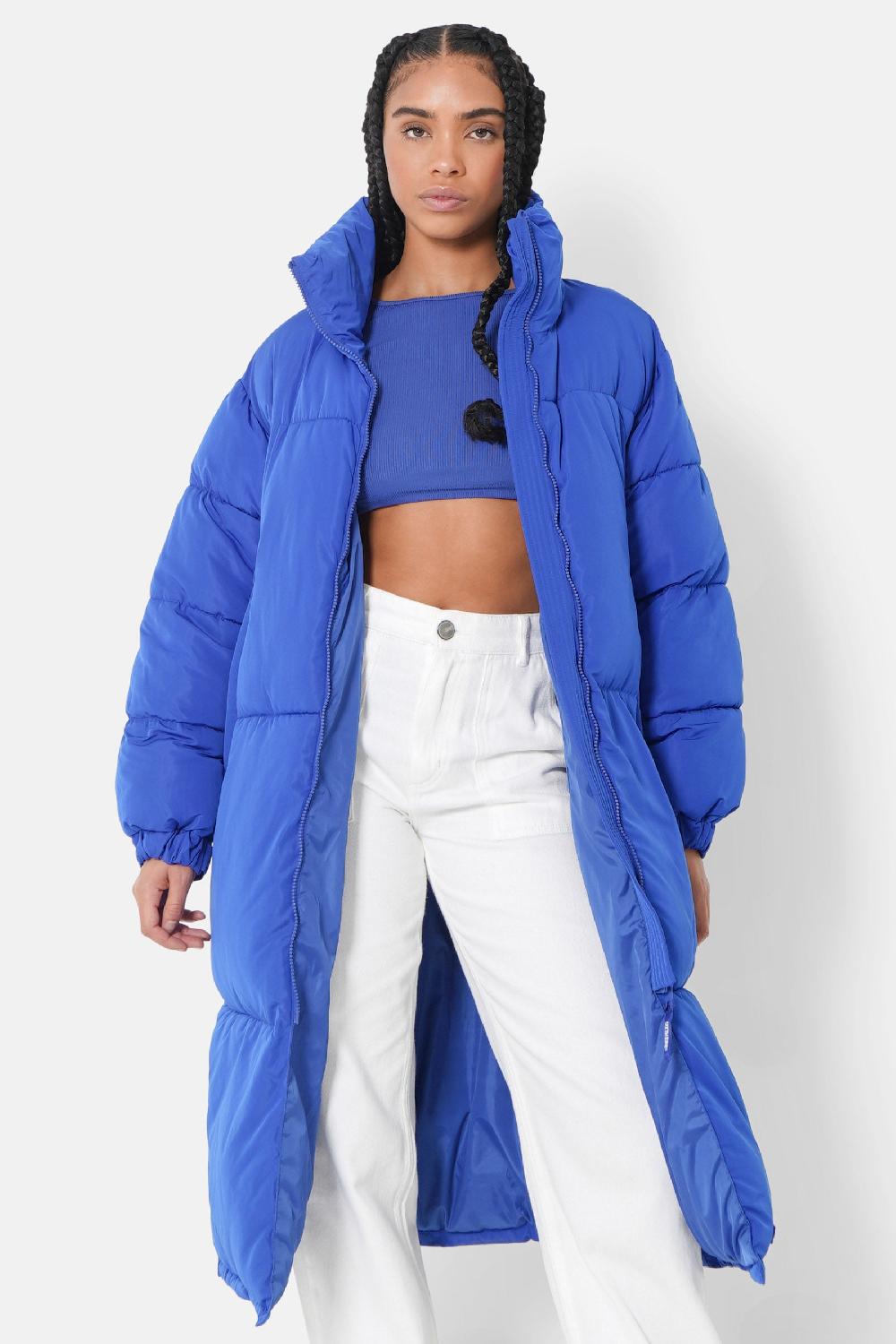 sixth june Doudoune longue matelassée Bleu foncé