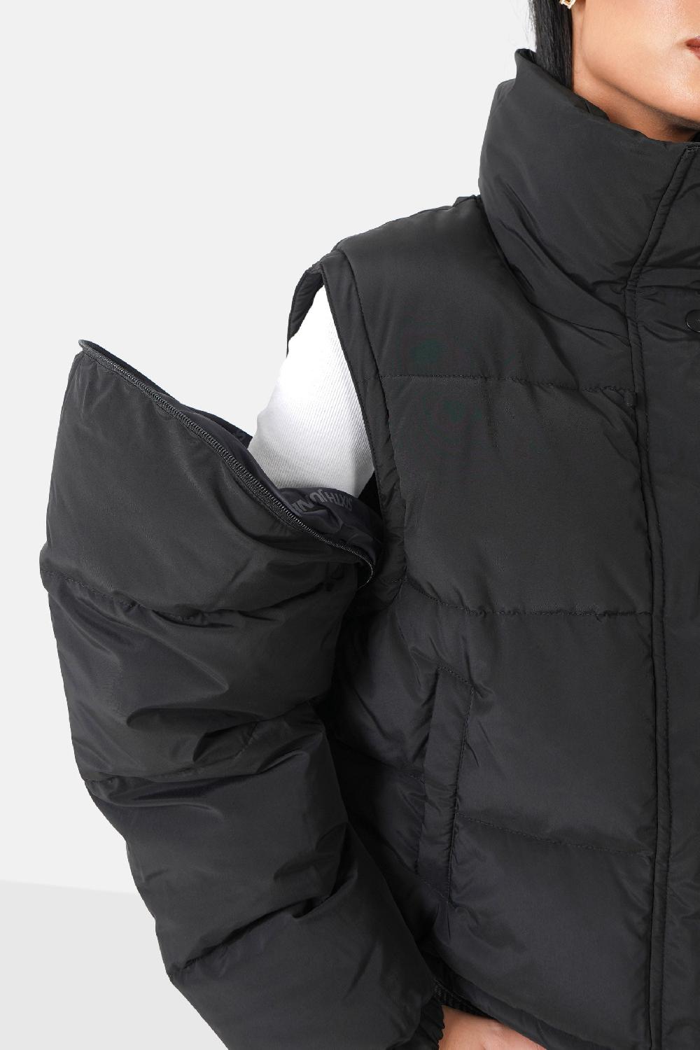 Sixth June Doudoune Manches Amovibles + Sac Noir