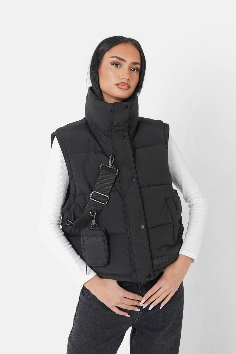 sixth june Doudoune manches amovibles + sac Noir